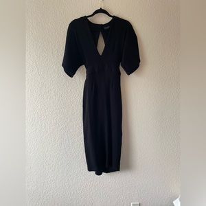 Topshop V Neck MIDI Dress